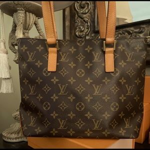 100% Authentic Louis Vuitton Monogram Canvas Cabas Piano Bag